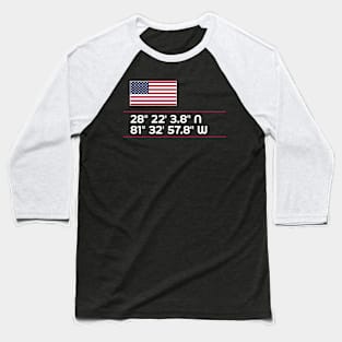 United States of America Epcot World Showcase Walt Disney World Coordinates Baseball T-Shirt